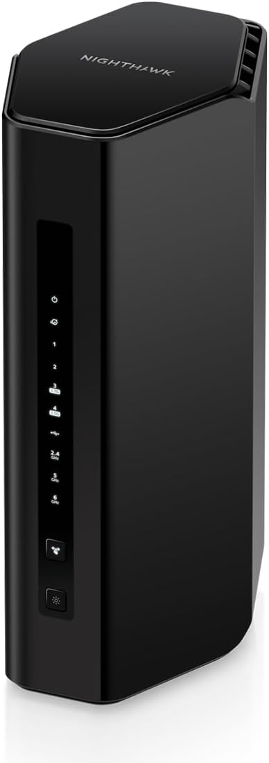 NETGEAR Nighthawk Tri-Band WiFi 7 Router (RS280S) - Security Features, BE9200 Wireless Speed (up to 9.2 Gbps) - Covers up to 2,500 sq. ft. - 2.5 Gig Internet Port – 1-Year Armor & Free Expert Help