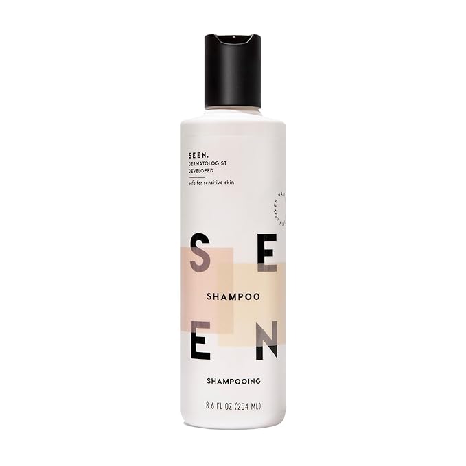 SEEN Shampoo - Scented - Non-Comedogenic & Sulfate-Free Hair Shampoo- Dermatologist-Developed - Safe for Sensitive & Acne Prone Skin