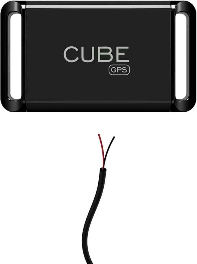 Cube GPS Tracker for Vehicles – GPS Tracker Device for Car, Trucks, Pets - Real Time Tracking, SOS Pings, Geo-Fencing Rechargeable Battery Up-to 60 Days with Hardwire Charger - Requires Subscription