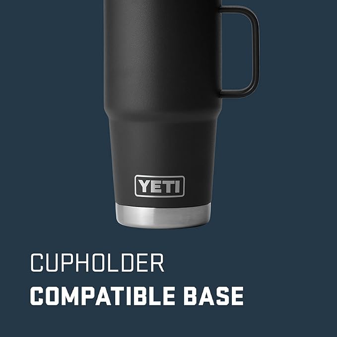 YETI Rambler 20 oz Travel Mug, Stainless Steel, Vacuum Insulated with Stronghold Lid