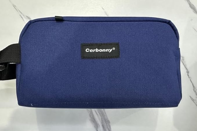 Cerbonny small lunch bag Freezable Lunch Bag for Work School Travel,Leak-proof Small Lunch Bag,Small Insulated Bag For Kids 3+/Adults,Freezer Lunch Bags,Freezable Snack Bag,Navy Blue（Larger size）