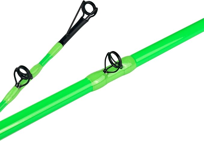 Monster Catfish Fishing Rod - 7' Medium Heavy, 1-Piece Glow in Dark Casting Rod, S-Glass & Carbon Graphite Blend, Durable EVA Foam Super Grip, Catfish Pole for Night Fishing