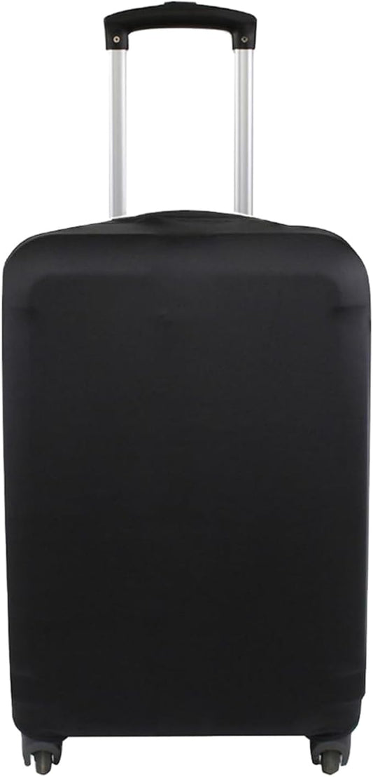 Explore Land Travel Luggage Cover Suitcase Protector Fits 23-26 Inch Case (Black, M)