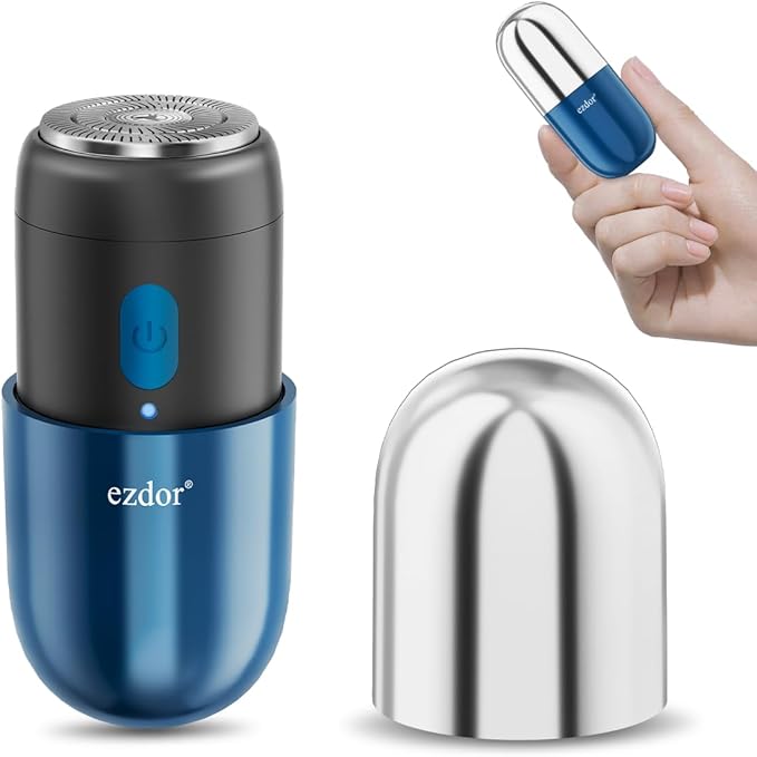 Mini Electric Shaver, Portable Electric Razor for Men Women, USB-C Rechargeable Mini Shavers, Waterproof Portable Razors, Powerful Men's Shaver, Cordless for Travel Home Business Trip