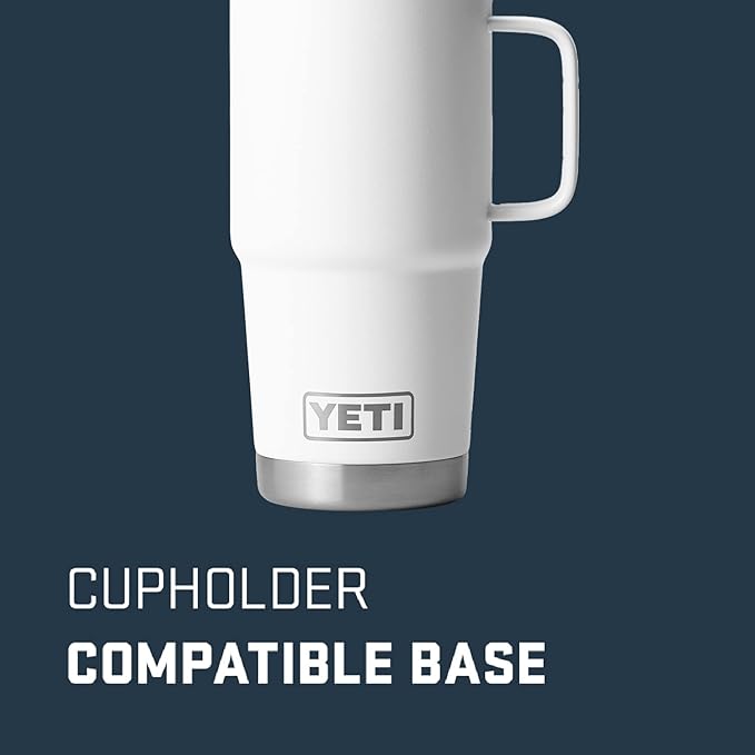 YETI Rambler 20 oz Travel Mug, Stainless Steel, Vacuum Insulated with Stronghold Lid