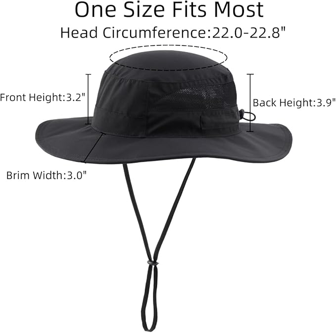 Connectyle Women's UPF 50+ Sun Hat UV Protection Wide Brim Bucket Hat Summer Beach Hats Fishing Hiking Outdoor Safari Hats