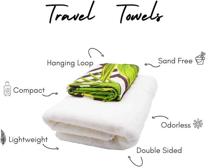 ECCOSOPHY Microfiber Beach Towel - Sand Free Towels are Quick Dry, Light Weight, Super Absorbent - Perfect Pool, Travel, Cruise, Camping Essentials - Oversized Extra Large for Adults 71x35 in