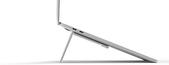 Aulumu G07 Pop Up Leg Stand | Super Portable Cooling Laptop Stand | Ergonomic Laptop Riser Lift for Desk for MacBook, All Laptops, Tablets, 8-20'', Silver