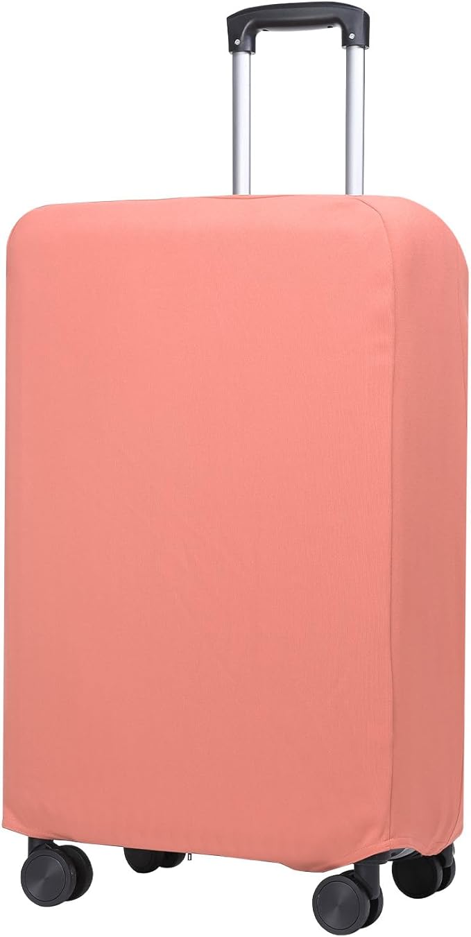 PATIKIL Luggage Cover, Suitcases Covers Elastic Carry on Cover Protector Washable Scratch-Resistant Fits 22-23 Inch Luggage for Travel Business Trips, Pink
