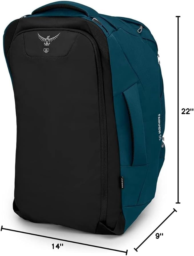 Osprey Fairview 55L Women's Travel Backpack, Night Jungle Blue