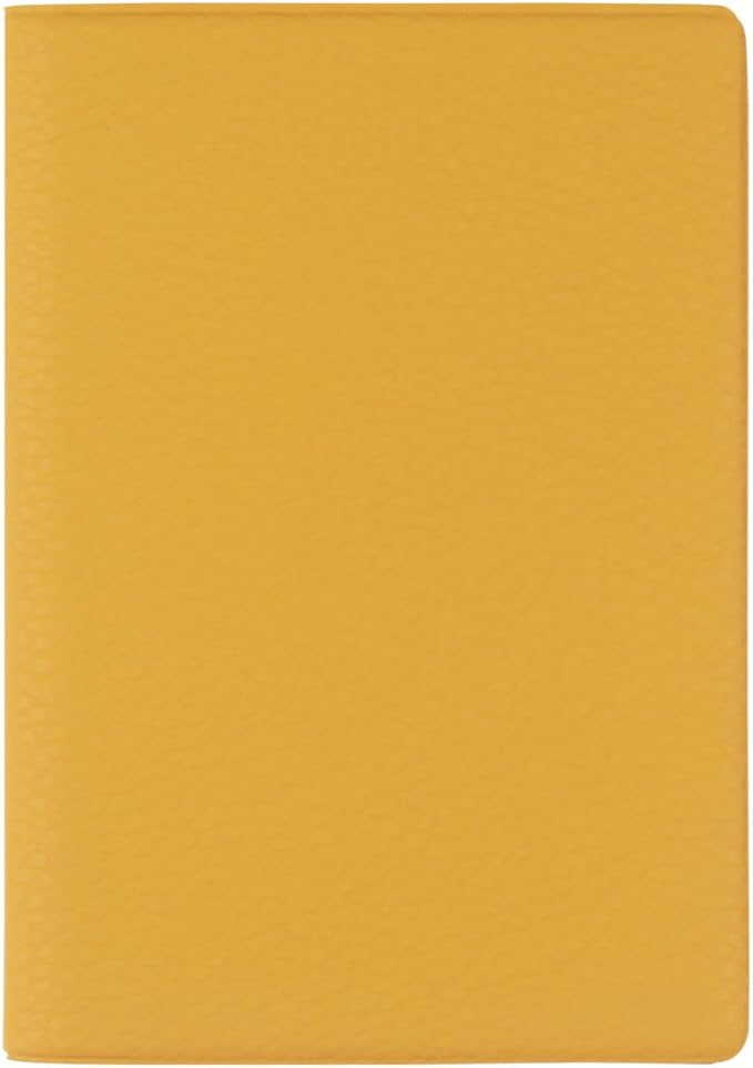 Fenice Classic Passport Cover Holder Wallet Case for Travel Essential RFID Blocking Vegan Leather Waterproof (YELLOW)