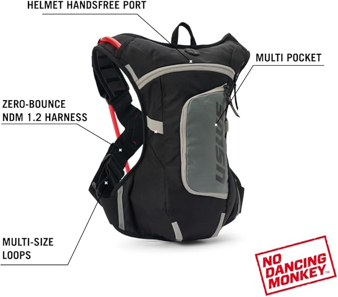 USWE Outlander Hydration Pack with Water Bladder, Hydration Backpack - Backpack for Cycling, MTB, Trail Running & More