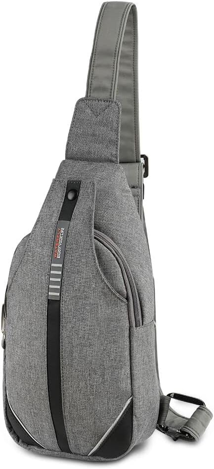 WATERFLY Small Crossbody Sling Backpack Anti Theft Backpack for Traveling Chest Shoulder Bag