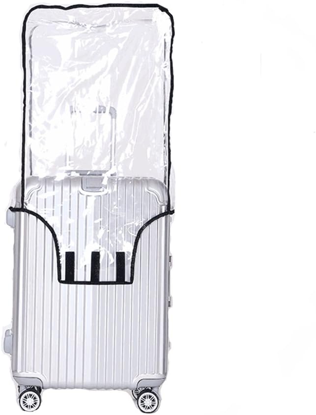 JenKin Luggage Protector Suitcase Cover PVC Waterproof Travel Suitcase Fits Most to 30"（30" (21.3" L x 13.4" W x 29.5" H)）