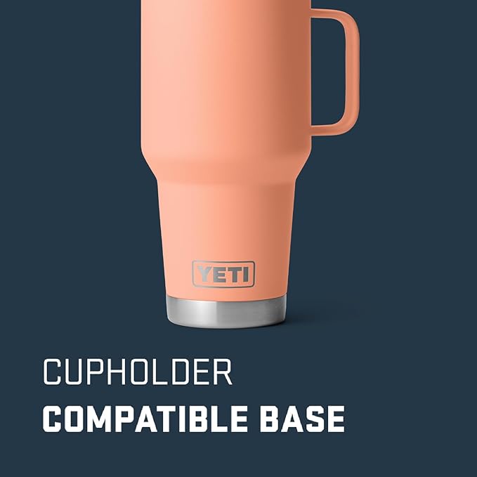 YETI Rambler 30 oz Travel Mug, Stainless Steel, Vacuum Insulated with Stronghold Lid