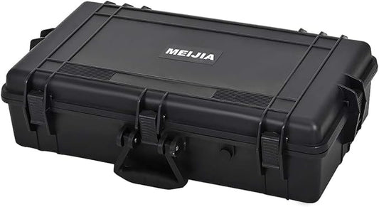 MEIJIA All Weather Waterproof Hard Camera Case,Hard Case with Customizable Fit Foam,Fit Use of Drones,Camera,Equipments,Pistols,Elegant Black (Black, 28.84"x16.92"X7.08")
