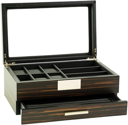 Luxury Watch, Sunglasses and Jeweler Display Case and Organizer (Emerald Love)