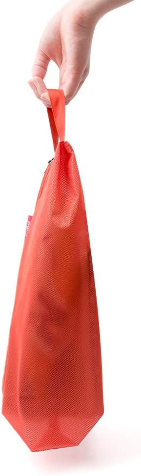 pack all Shoe Bag for Travel, Water-Resistant Shoe Pouch for Gym, Odor-Resistant Soccer Cleats Bag for Sport (Orange, 1-Pack)