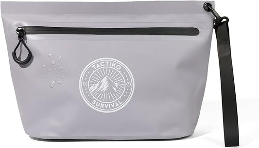 Tactiko Heavy-Duty Splash Water Resistant Zipper Pouches - Hold-All Organizers for Dry Bags, Travel Bags (1, Gray)