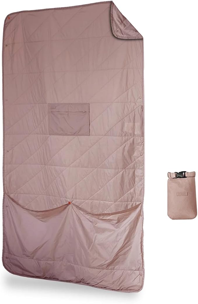 Gravel Layover Blanket – Compact, Down Alternative, 66" x 40", Designed in USA