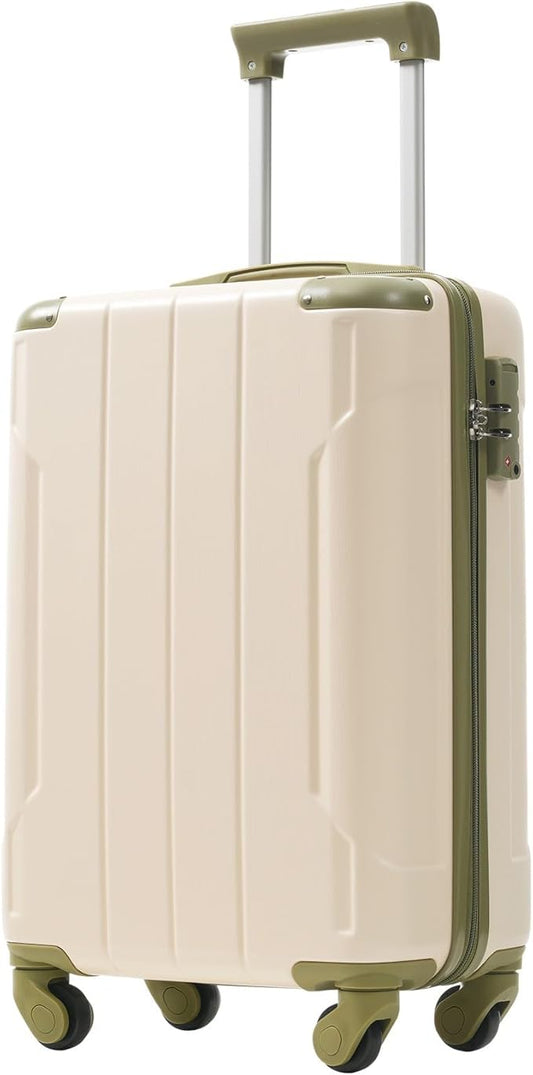 Merax 20 Inch Carry On Luggage Airline Approved, Hardshell ABS Suitcase with Spinner Wheels, TSA Lock, Lightweight Travel Luggage for Business Trips & Weekend Getaways