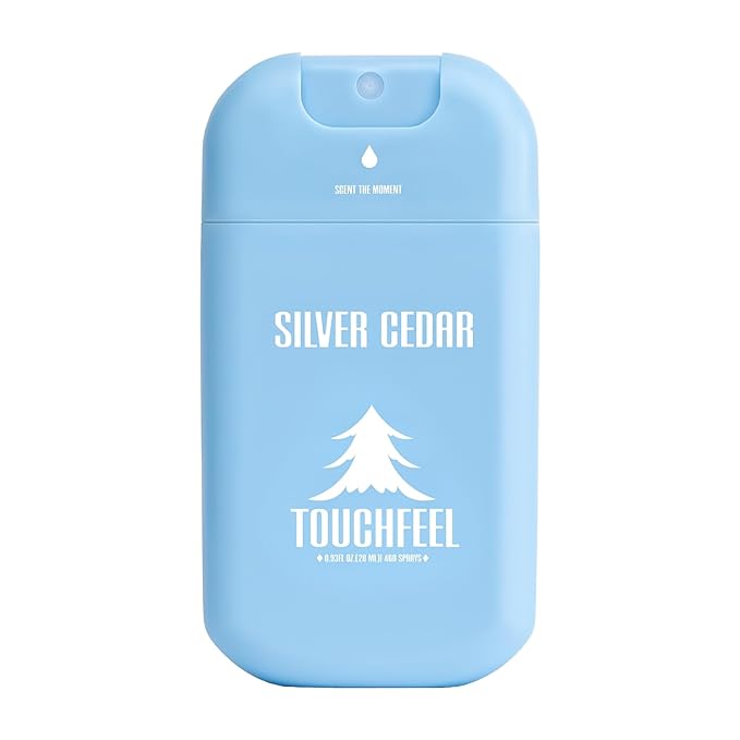 Power Mist Hand Sanitizer Spray, Scented Hydrating Hand Sanitizers Travel Size Refillable, Pocket Portable 1-Pack (Silver Cedar) 0.93Fl Oz 460-Sprays Each