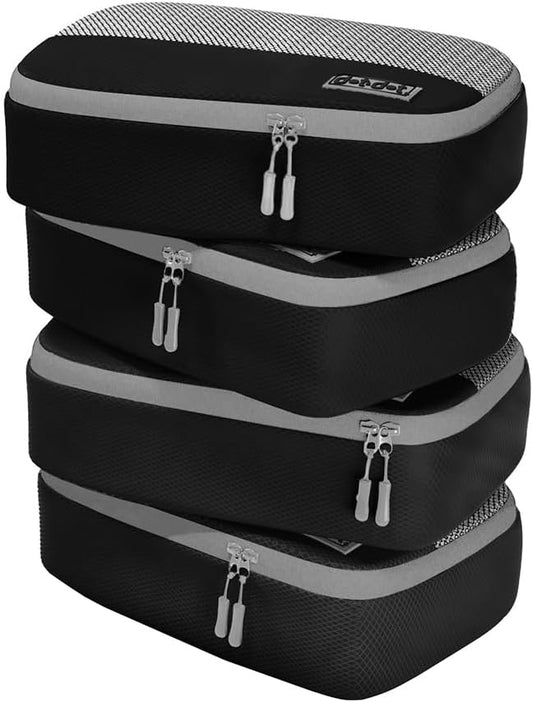 4pc Small Packing Cubes for Travel - Luggage Packing Organizers - Travel Packing Cubes for Suitcases