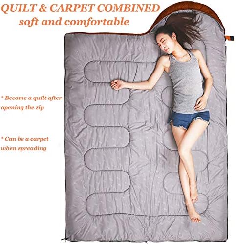 tuphen- Sleeping Bags for Adults Kids Boys Girls Backpacking Hiking Camping Microfiber Liner, Cold Warm Weather 4 Seasons Indoor Outdoor Use, Lightweight & Waterproof