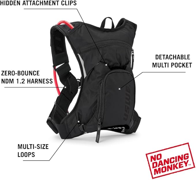 USWE MTB Hydro Hydration Pack with Hydration Bladder - Hydration Backpack for Cycling, Mountain Biking, E-MTB and Gravel Riding, Backpack with Water Bladder