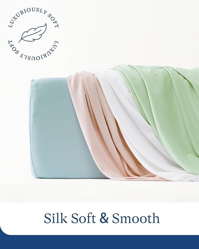 Supersoft Diaper Changing Pad Covers, 2-Pack Premium Viscose Change Table Pad Covers for Baby Girls and Boys, Hypoallergenic Stretchy Changing Table Cover Sheets
