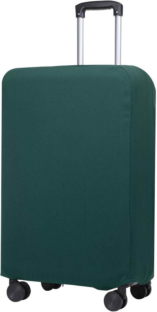 PATIKIL Luggage Cover, Suitcases Covers Elastic Carry on Cover Protector Washable Scratch-Resistant Fits 22-23 Inch Luggage for Travel Business Trips, Dark Green