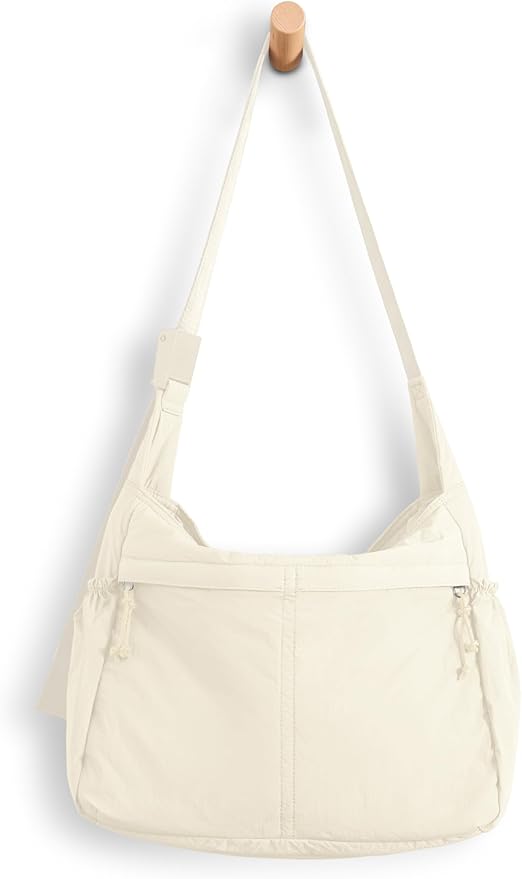 ODODOS 20L Crossbody Tote Bag Large Capacity Lightweight Hobo Shoulder Sling Bags for Gym Shopping Beach Travel