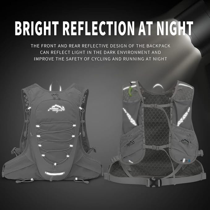 Running Hydration Vest for Men Women Water Backpack for Running 3L Running Hydration Pack for Trail Running Marathon Race Hiking