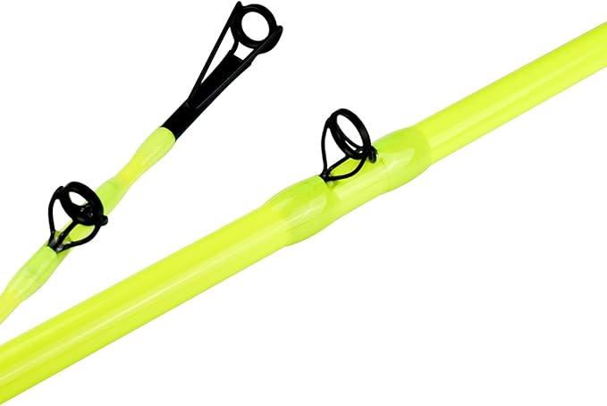 Monster Catfish Fishing Rod - 7' Medium Heavy, 1-Piece Glow in Dark Casting Rod, S-Glass & Carbon Graphite Blend, Durable EVA Foam Super Grip, Catfish Pole for Night Fishing