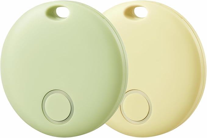 Reyke Smart Tag, Air Tracker Luggage Tracker, Works with Apple Find My (iOS Only), Item Locator for Key, Luggage, Backpack, Wallet, IP67 Waterproof, 2 Pack