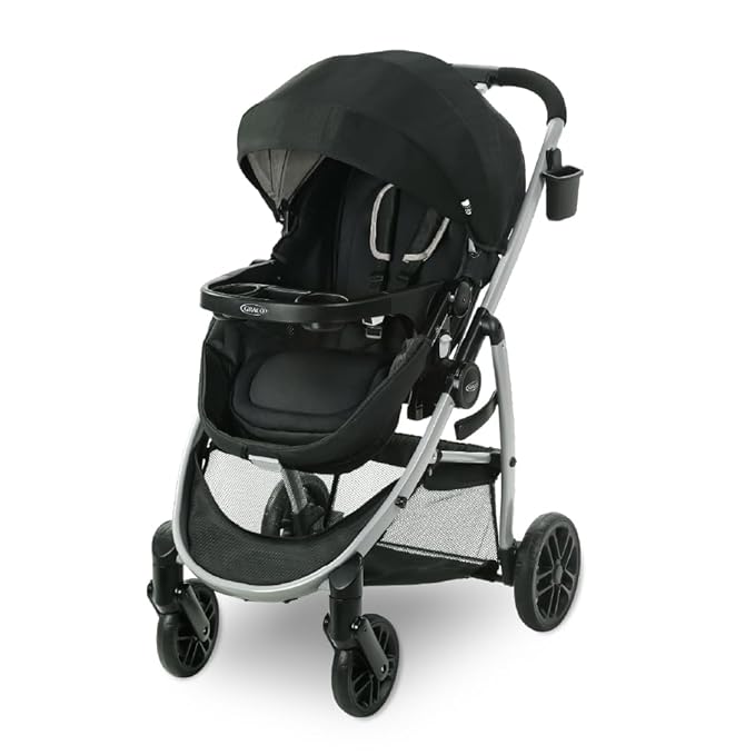Graco Modes Pramette Stroller, 3-in-1 Baby Stroller, 3 Modes from Infant Car Seat Carrier, Infant Pramette, to Toddler Stroller, Reversible Seat, One Hand Fold, Extra Storage, Child Tray, Pierce