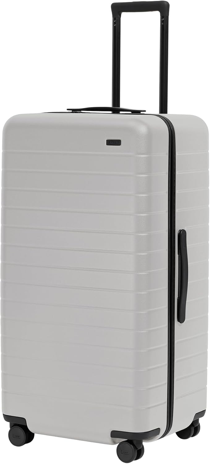 Away Large Trunk Luggage, 31 Inch Hardside Suitcase with Spinner Wheels, Lightweight & Durable, TSA Lock, Ideal for Long Trips, Cloud Gray