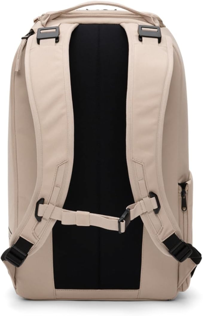 Db Journey Ramverk Backpack - Durable Travel Backpack with Laptop Compartment & Pockets for Work, Luggage with Roller Bag Hook Up System, 26L - Fogbow Beige