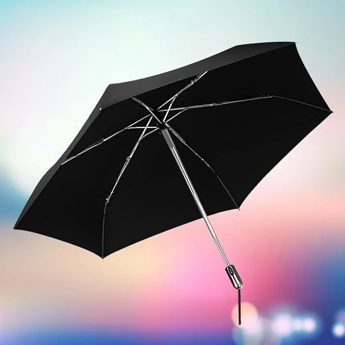 Goothdurs Mini Travel Compact Automatic Umbrella Small Lightweight Folding Rain Windproof Auto Open/Close Purse Umbrellas for Women Men