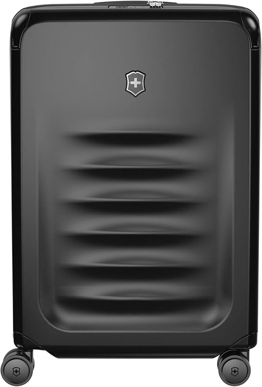 Victorinox Spectra 3.0 Expandable Medium Case - Modern Hardside Luggage - Rolling Suitcase with Spinner Wheels - Holds Travel Accessories - 81 Liters, Black