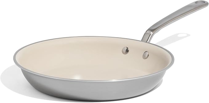 Made In Cookware - 10" Ceramic Non Stick Frying Pan (Stainless Handle) - 5-Ply Stainless Clad with Stay-Cool Handle - Professional Cookware