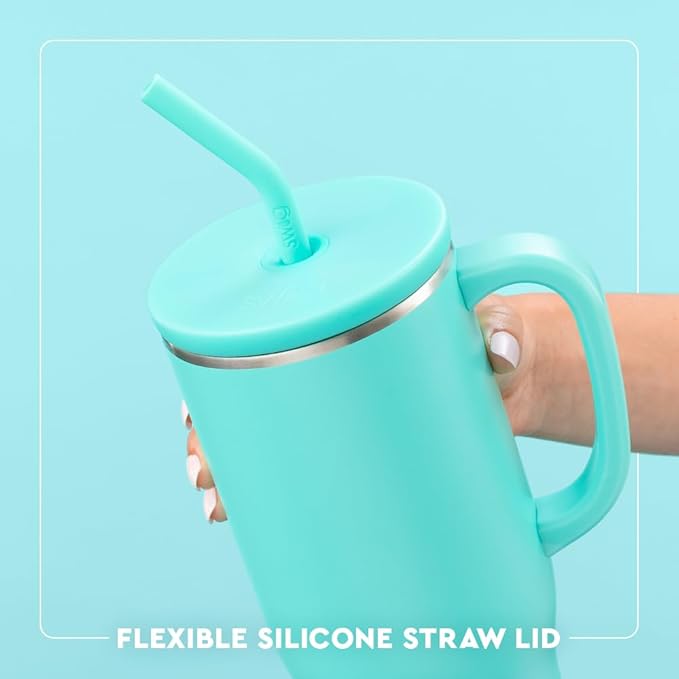 Swig Life 40oz Mega Mug, 40oz Tumbler with Handle and Straw, Extra Large Insulated Tumblers, Cup Holder Friendly Travel Mug (Michigan)