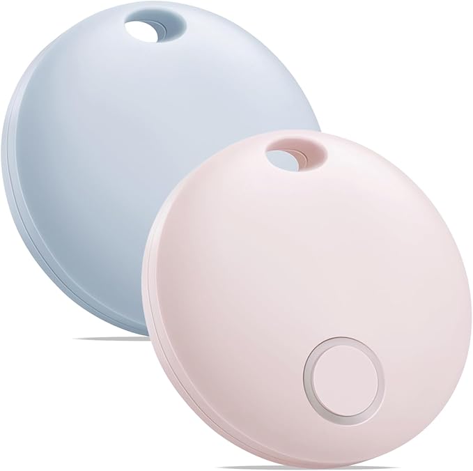 Air Tracker 2 Pack, Smart Bluetooth Tracker Works with Apple Find My (iOS Only), Item Finder Trakcer Tag Locator for Luggage, Backpack, IP67 Waterproof