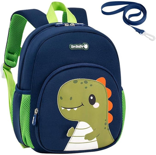 Padgene Toddler Backpacks Kids Preschool Backpack Waterproof Neoprene Animal Schoolbag Lunch backpack 3D Cartoon Mini Travel Bag for Boys Girls Ages 3-5