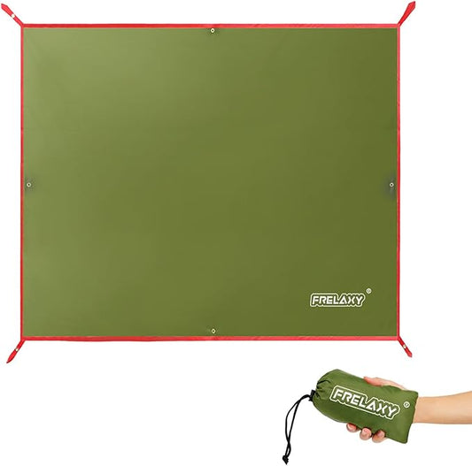 Frelaxy Tent Footprint, Waterproof Camping Tarp, Durable Tent Floor to Elevate Your Camping, Hiking, Backpacking, Hammock, Beach Experience
