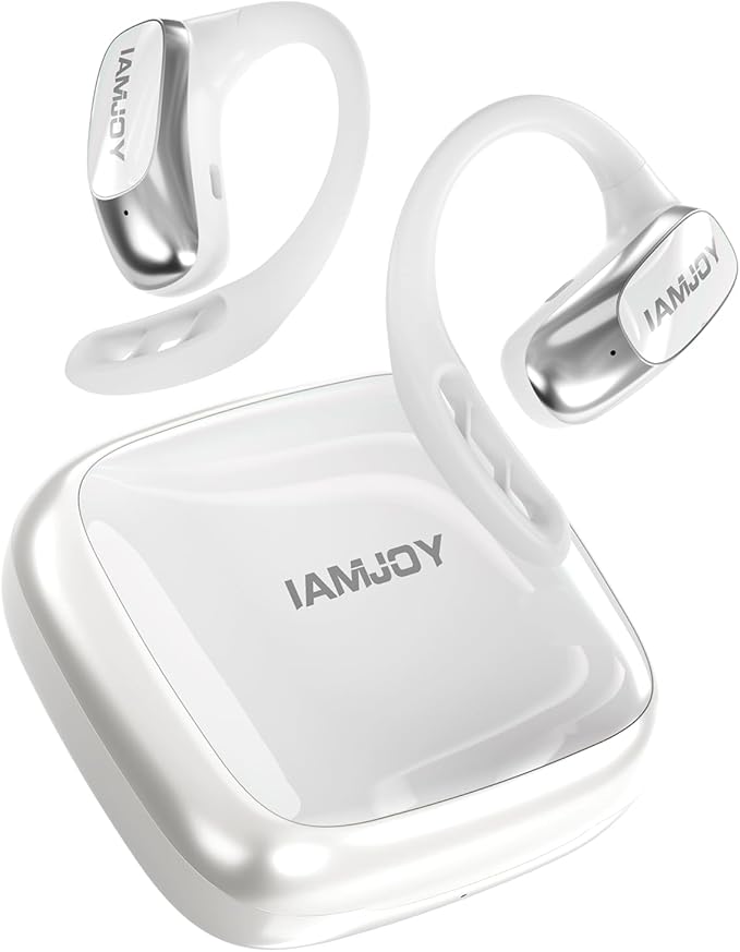 IAMJOY Language Translation Earbuds, 163 Language Translator Earbuds 3-in-1 Two Way AI Earbud Translator in Real Time Online Translator Device with APP Fit iOS ＆ Android for Travel Business Learning
