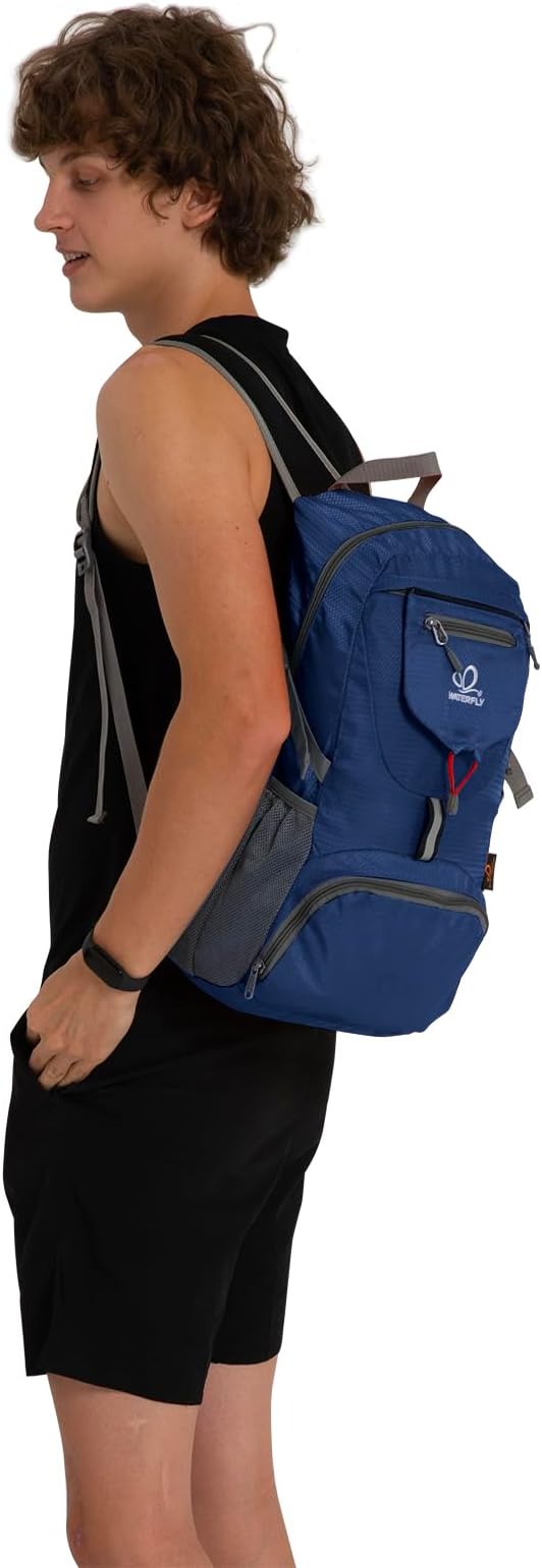 WATERFLY Small Lightweight Packable Backpack: 20l Ultra Light Foldable Travel Hiking Camping Daypack Day Pack for Man Woman