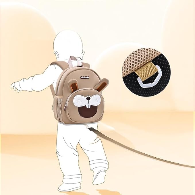 Padgene Toddler Backpacks Kids Preschool Backpack Waterproof Neoprene Animal Schoolbag Lunch backpack 3D Cartoon Mini Travel Bag for Boys Girls Ages 3-5