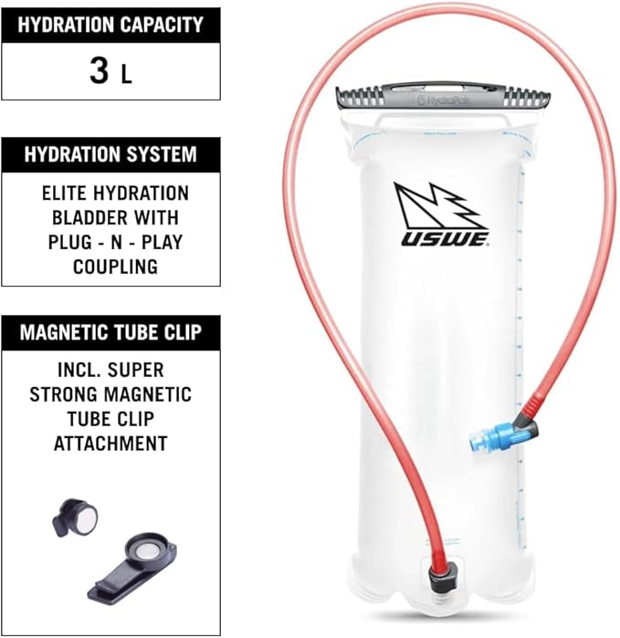 USWE Outlander Hydration Pack with Water Bladder, Hydration Backpack - Backpack for Cycling, MTB, Trail Running & More
