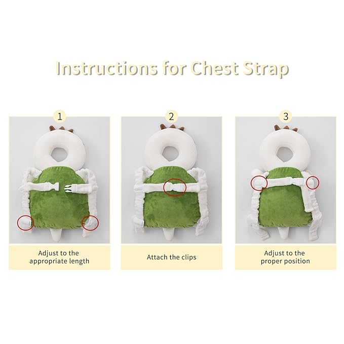 Baby Head Protector Backpack,Toddler Head Protector Padded Backpack Elasticated Carrier Wear,Breathable Polyester Mesh, Lightweight, Suitable for Summer(Turtle)